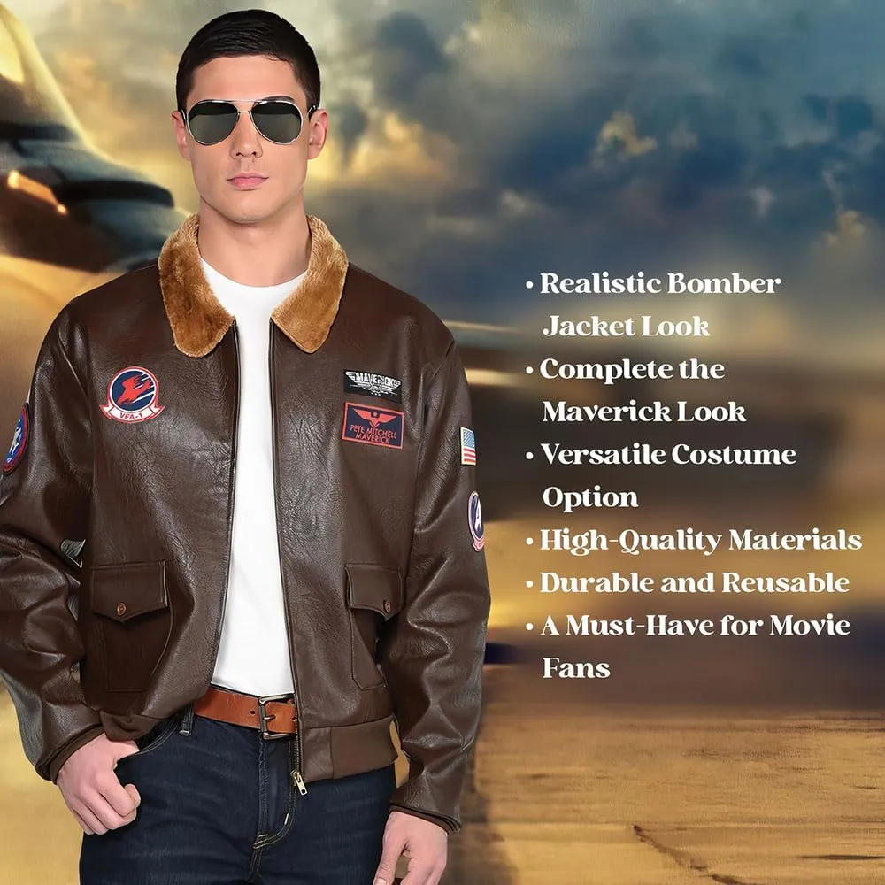 Amscan Top Gun Bomber Men's Jacket