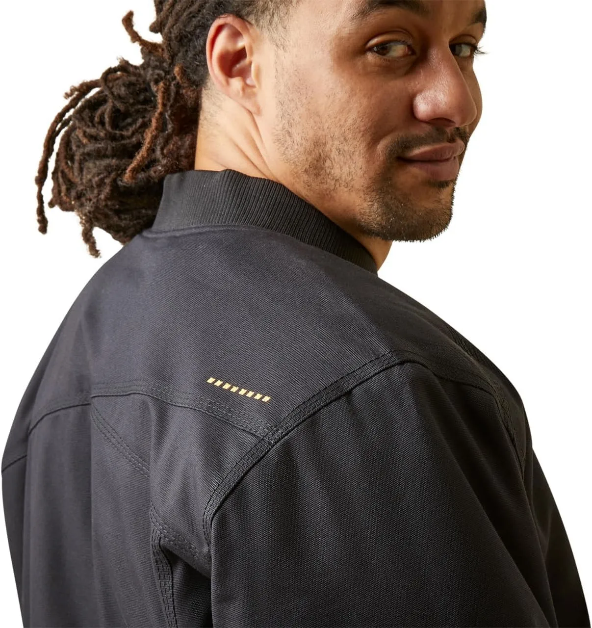 Ariat Men's Rebar Stretch Canvas Bomber Jacket