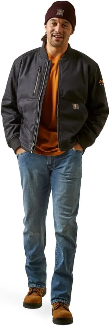 Ariat Men's Rebar Stretch Canvas Bomber Jacket