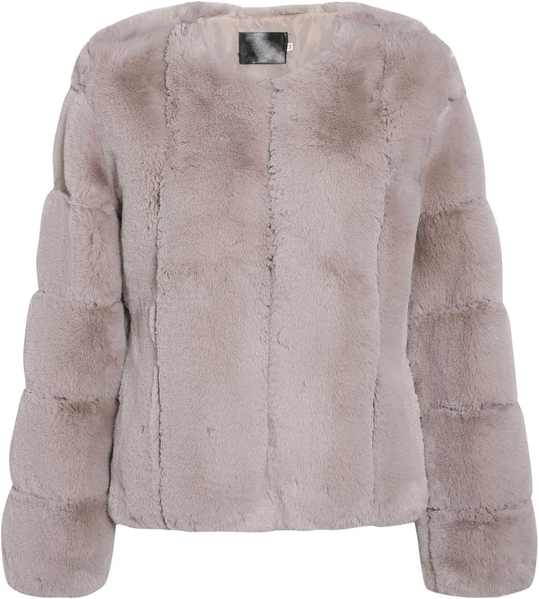 BerryGo Women's Long Sleeve Open Front Fuzzy Faux Fur Coat