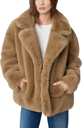 [BLANKNYC] Womens Faux Fur Short Coat