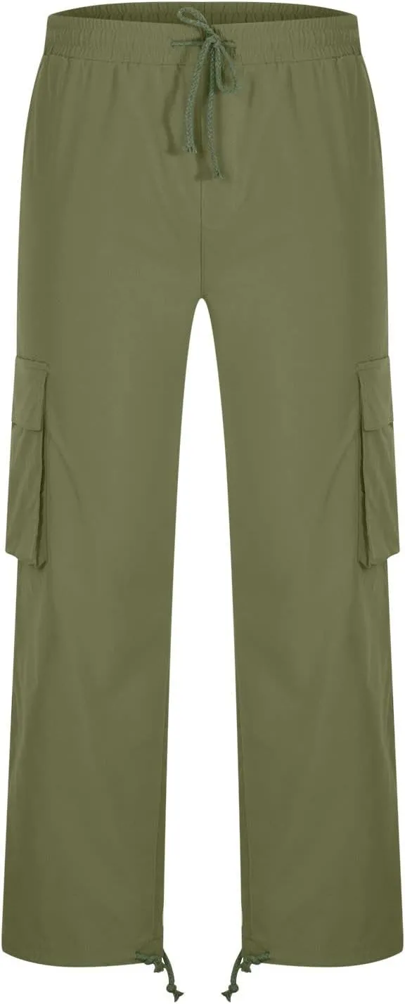 Cargo Pants for Men Stretch Casual Joggers Athletic Pants Cotton Loose Baggy Tactical Pants Straight Leg Sweatpants