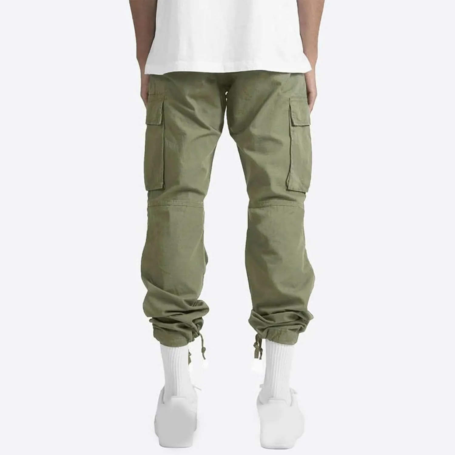 Cargo Pants for Men Stretch Casual Joggers Athletic Pants Cotton Loose Baggy Tactical Pants Straight Leg Sweatpants