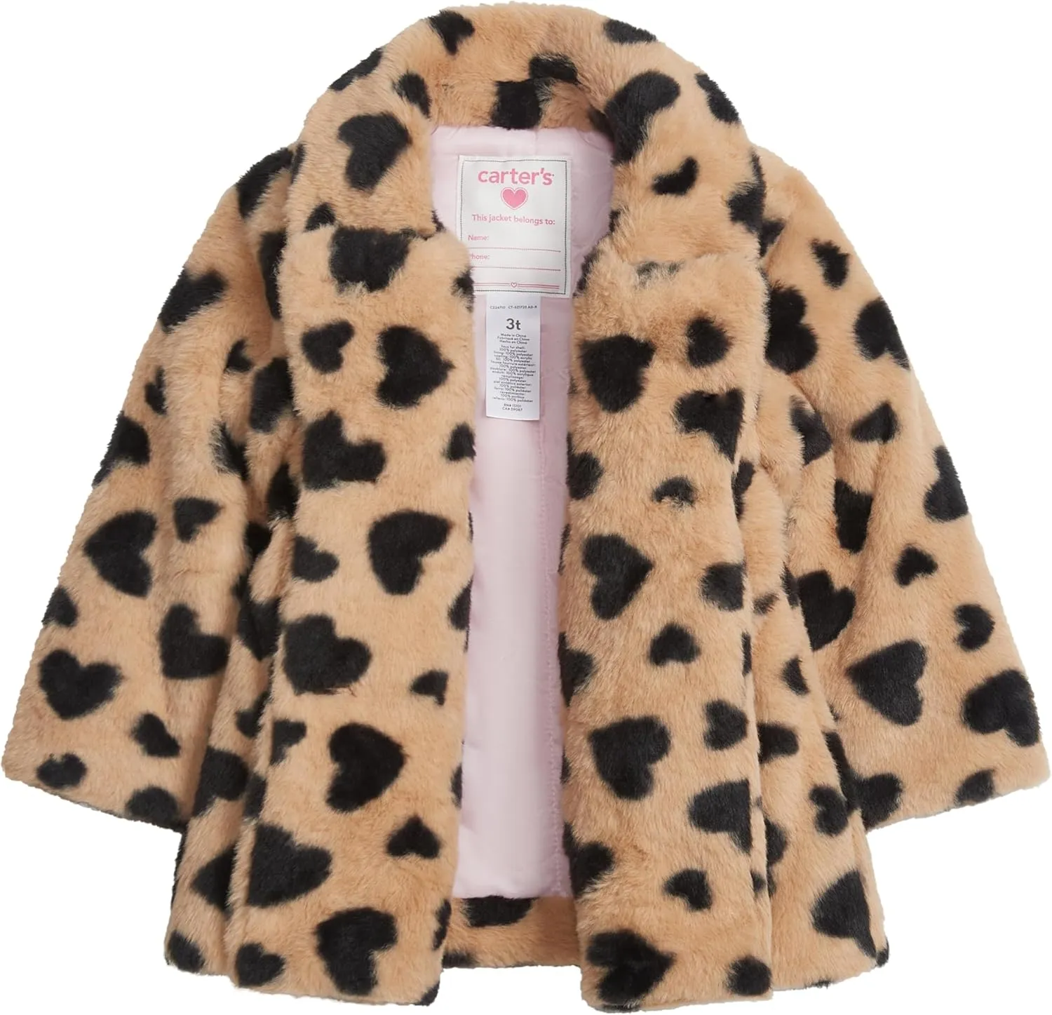 Carter's Girls' Faux Fur Fashion Jacket