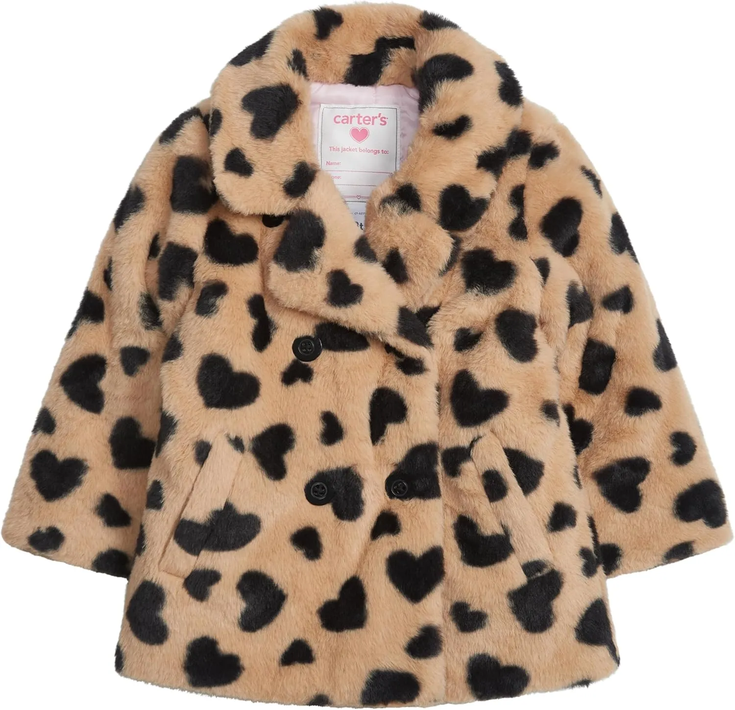 Carter's Girls' Faux Fur Fashion Jacket