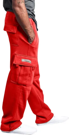 Casual Jogger Pants for Men Breathable Relaxed Fit Chino Outdoor Cargo Pants Athletic Baggy Twill Jogging Sweatpants