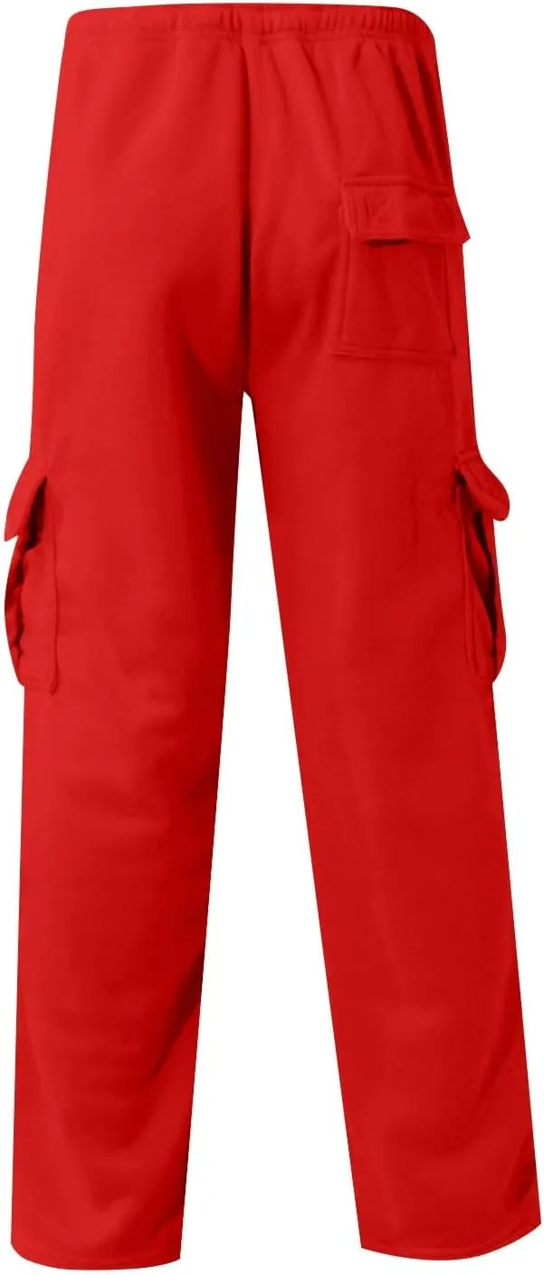 Casual Jogger Pants for Men Breathable Relaxed Fit Chino Outdoor Cargo Pants Athletic Baggy Twill Jogging Sweatpants