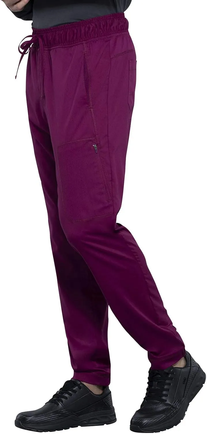 Cherokee Men Scrubs Pant Natural Rise Jogger with Zip Cargo Pocket WW012