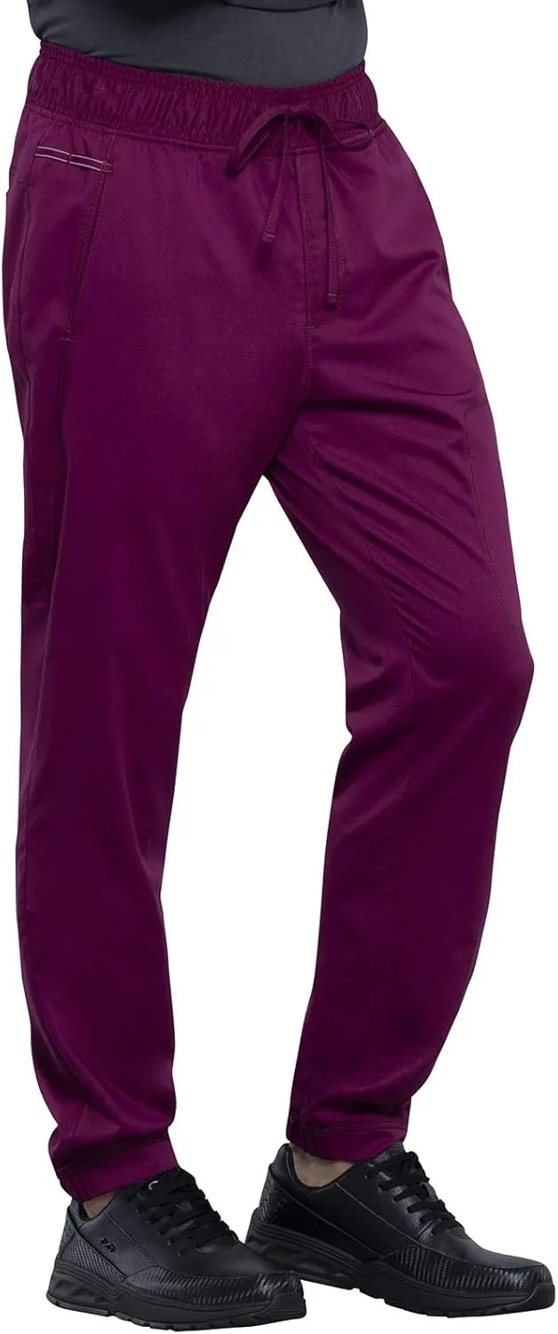 Cherokee Men Scrubs Pant Natural Rise Jogger with Zip Cargo Pocket WW012