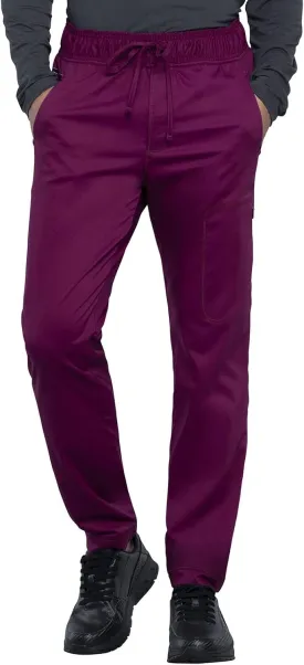 Cherokee Men Scrubs Pant Natural Rise Jogger with Zip Cargo Pocket WW012