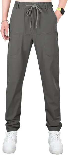 Chinos Pants Men Stretch Active Mens Slacks Chino Pants Slim Fit Twill Tapered Pants Cargo Casual Pants Golf Joggers