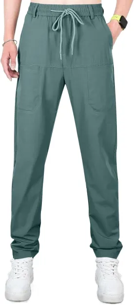 Chinos Pants Men Stretch Active Mens Slacks Chino Pants Slim Fit Twill Tapered Pants Cargo Casual Pants Golf Joggers