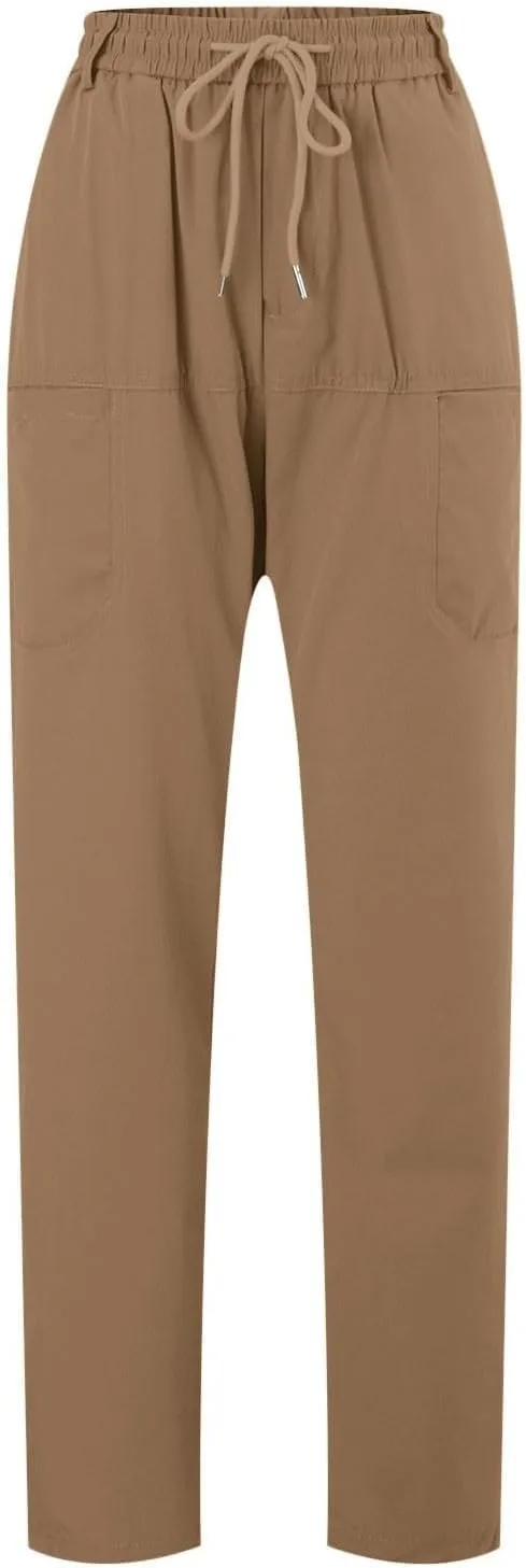 Chinos Pants Men Stretch Active Mens Slacks Chino Pants Slim Fit Twill Tapered Pants Cargo Casual Pants Golf Joggers