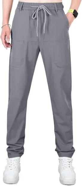 Chinos Pants Men Stretch Active Mens Slacks Chino Pants Slim Fit Twill Tapered Pants Cargo Casual Pants Golf Joggers