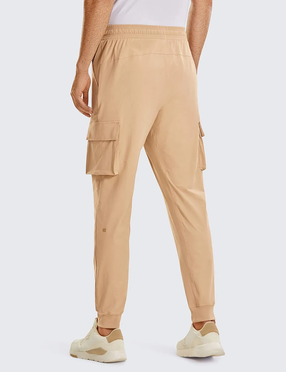 CRZ YOGA Men's Hiking Cargo Pants - 30'' Lightweight Waterproof Joggers Work Travel Golf Casual Outdoor Pants with Pockets