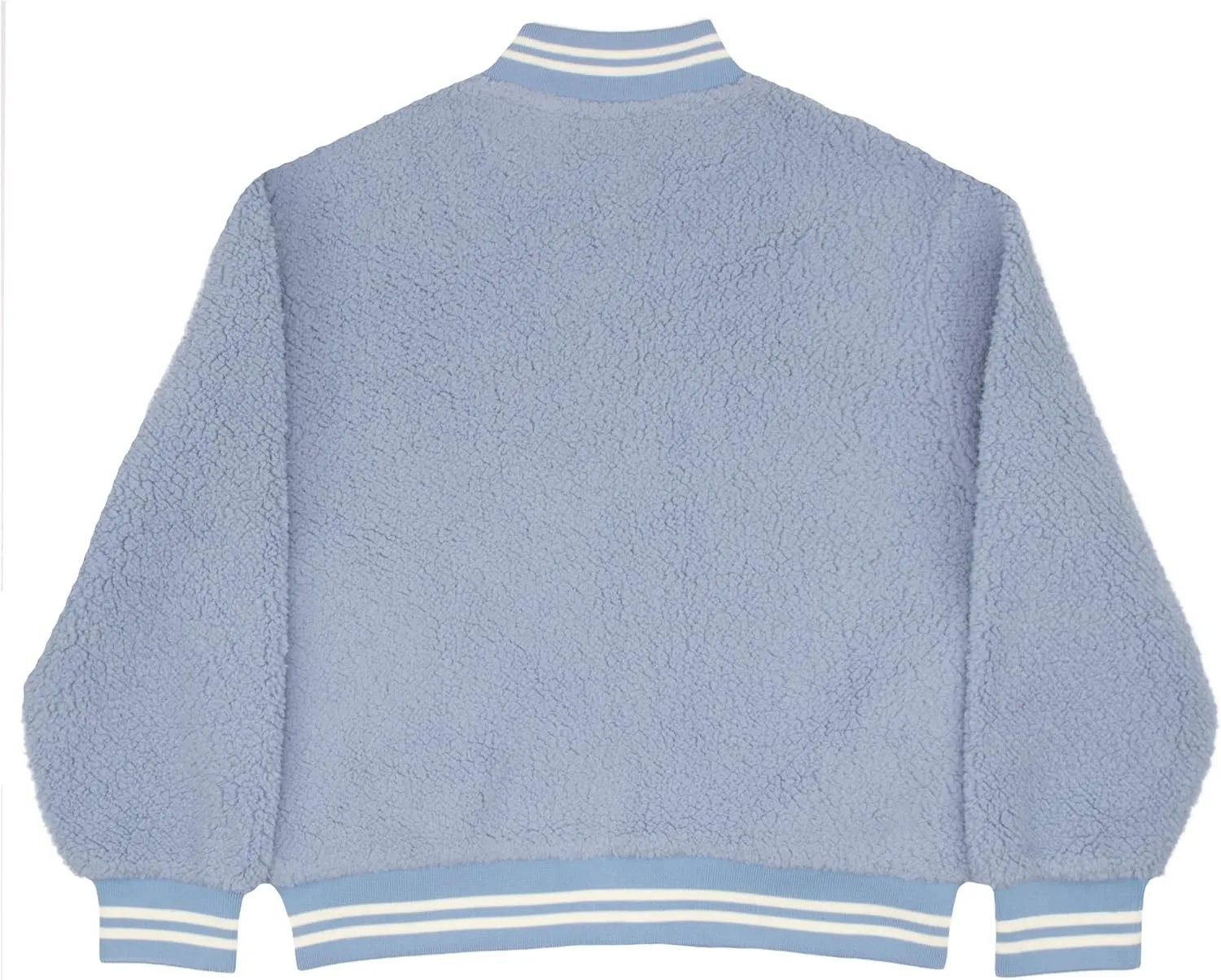 Disney Lilo & Stitch, Minnie Mouse Girls Fleece Varsity Jacket - Fuzzy Lightweight Zip-Up Bomber Jacket for Kids