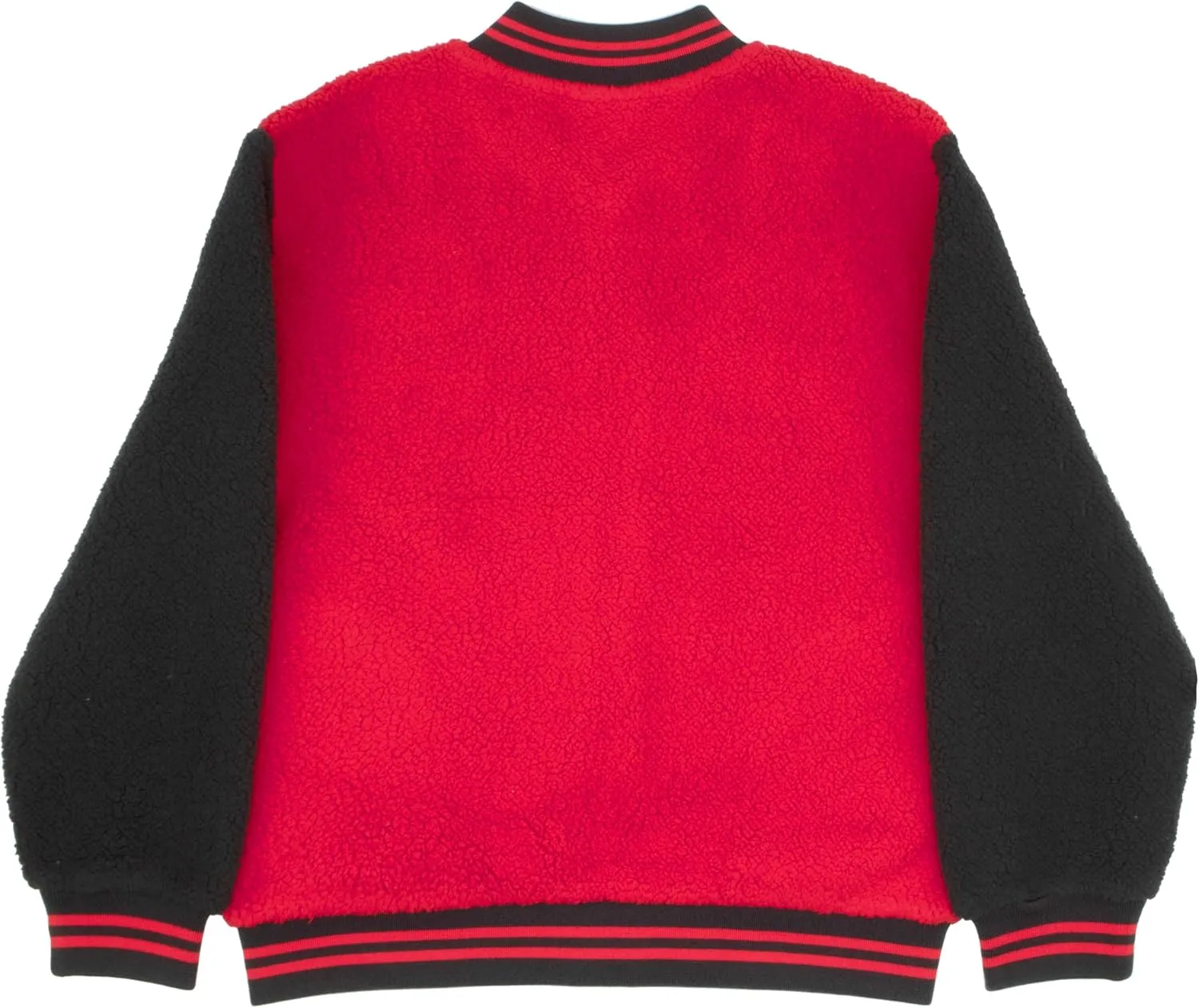 Disney Lilo & Stitch, Minnie Mouse Girls Fleece Varsity Jacket - Fuzzy Lightweight Zip-Up Bomber Jacket for Kids