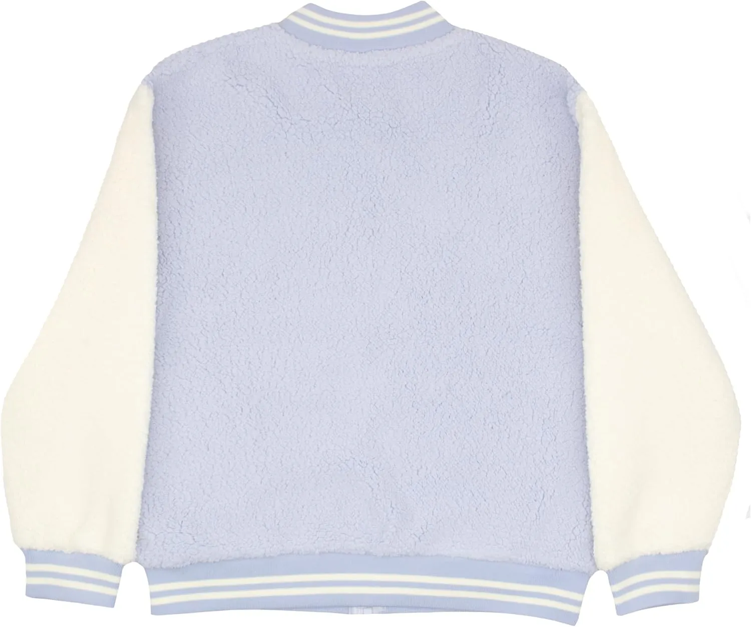 Disney Lilo & Stitch, Minnie Mouse Girls Fleece Varsity Jacket - Fuzzy Lightweight Zip-Up Bomber Jacket for Kids