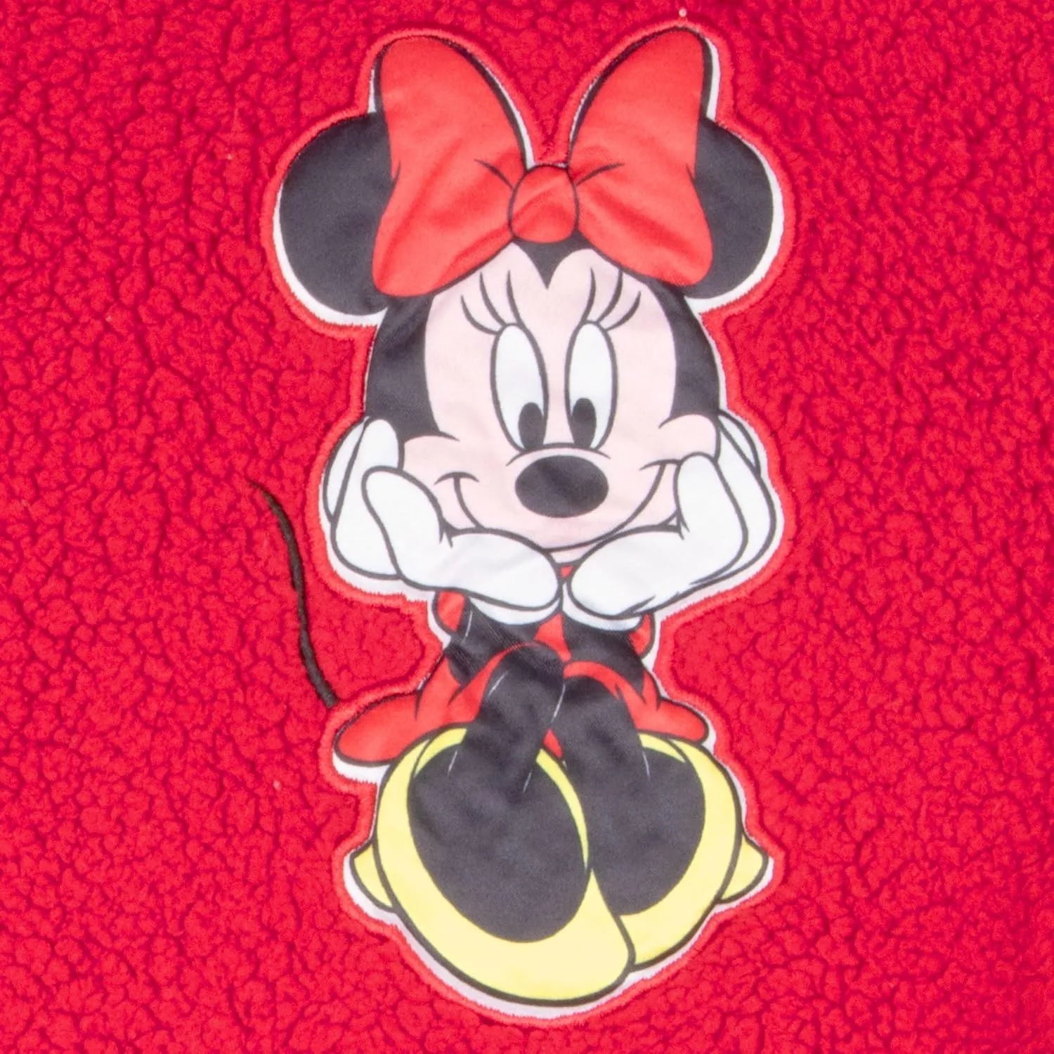 Disney Lilo & Stitch, Minnie Mouse Girls Fleece Varsity Jacket - Fuzzy Lightweight Zip-Up Bomber Jacket for Kids