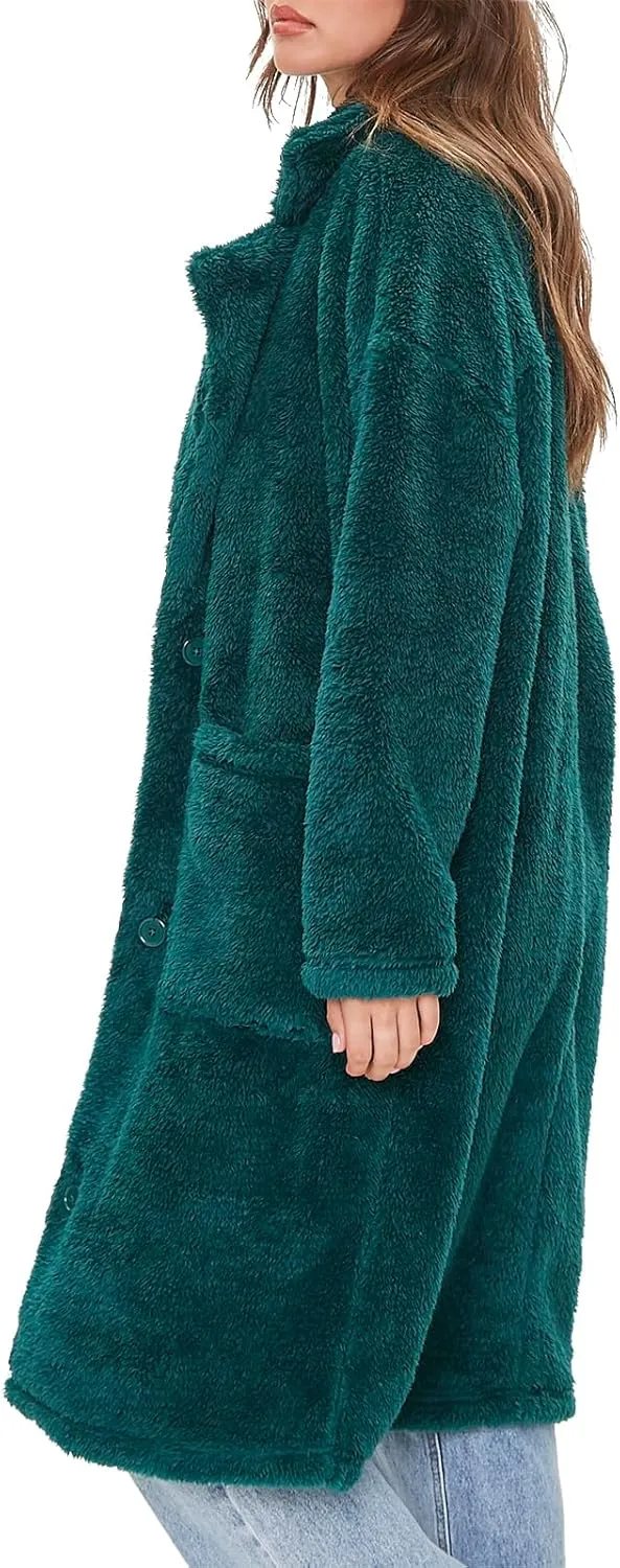 Forever 21 Women's Faux Fur Teddy Coat