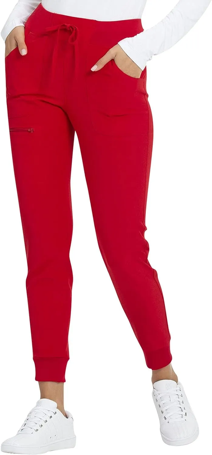 Heartsoul Women's Medical Scrub Jogger Pants Contemporary fit Drawstring waistband Jogger With 5 Pockets - HS030