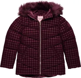 Juicy Couture Girls Coat, Faux Fur Hooded Winter Jacket, Warm Padded Parka Hoodie, Kids Heavyweight Winter Coat