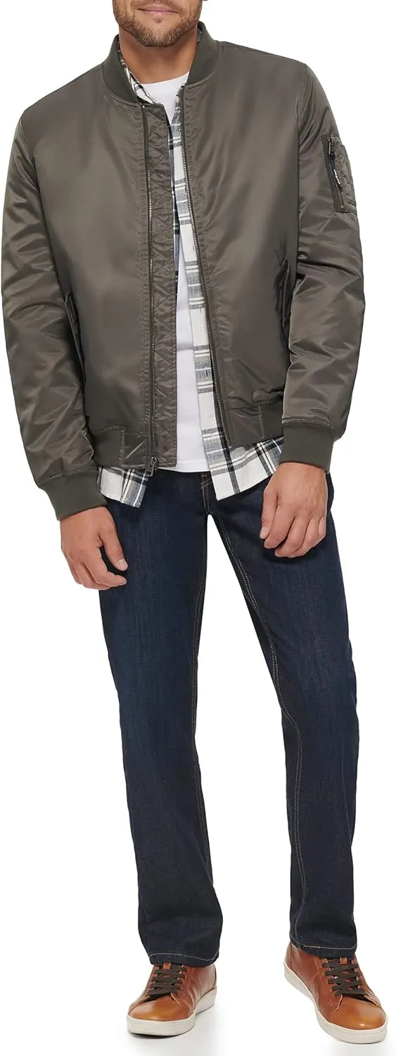 Levi's Men's MA-1 Flight Lightweight Zip-Up Bomber Jacket