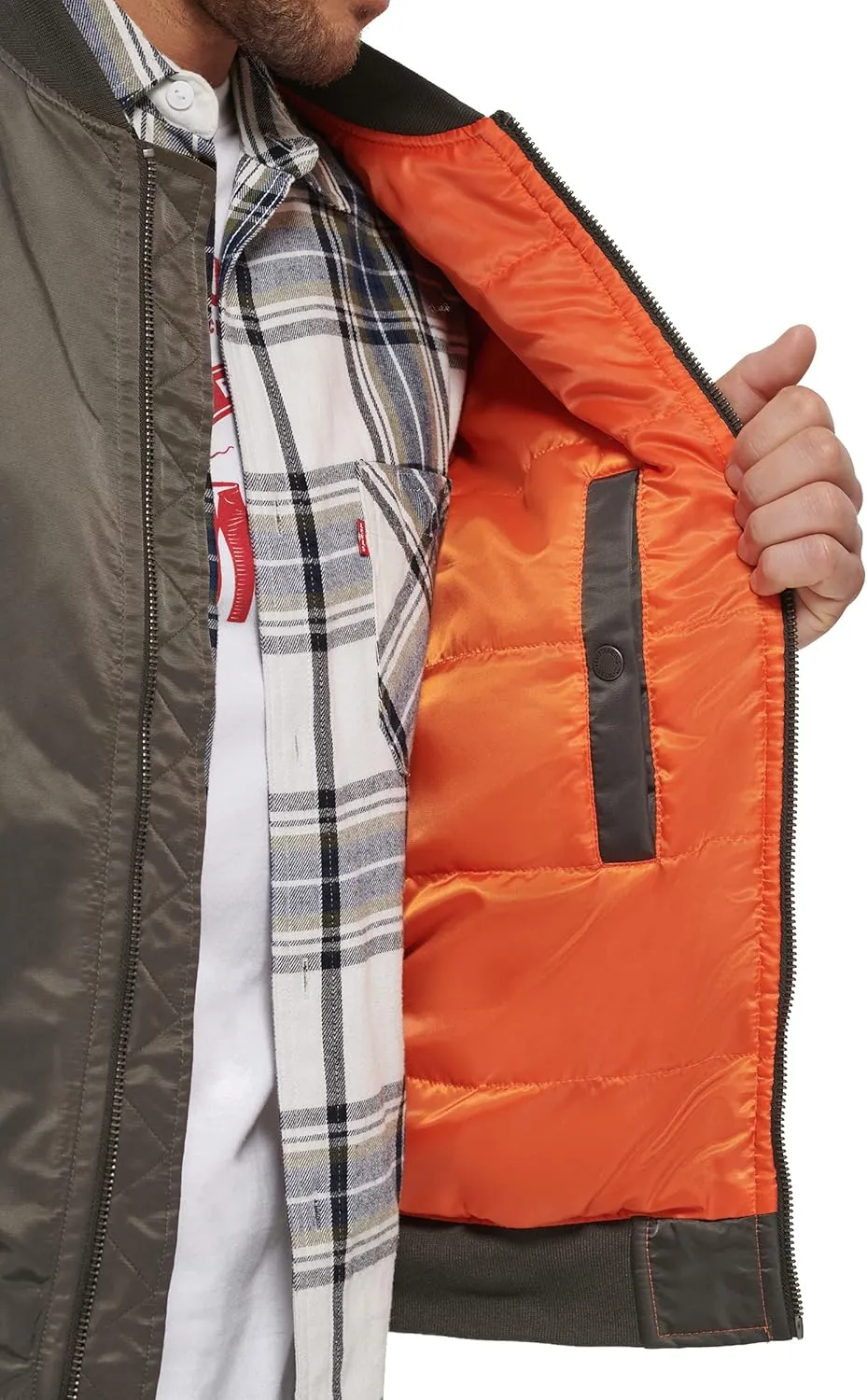 Levi's Men's MA-1 Flight Lightweight Zip-Up Bomber Jacket