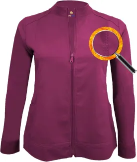M&M SCRUBS Women's Ultra Soft Front Zip Warm-Up Scrub Jacket