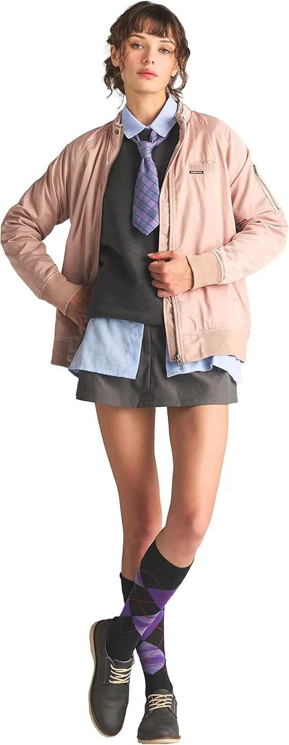 Members Only Women's Satin Bomber Jacket