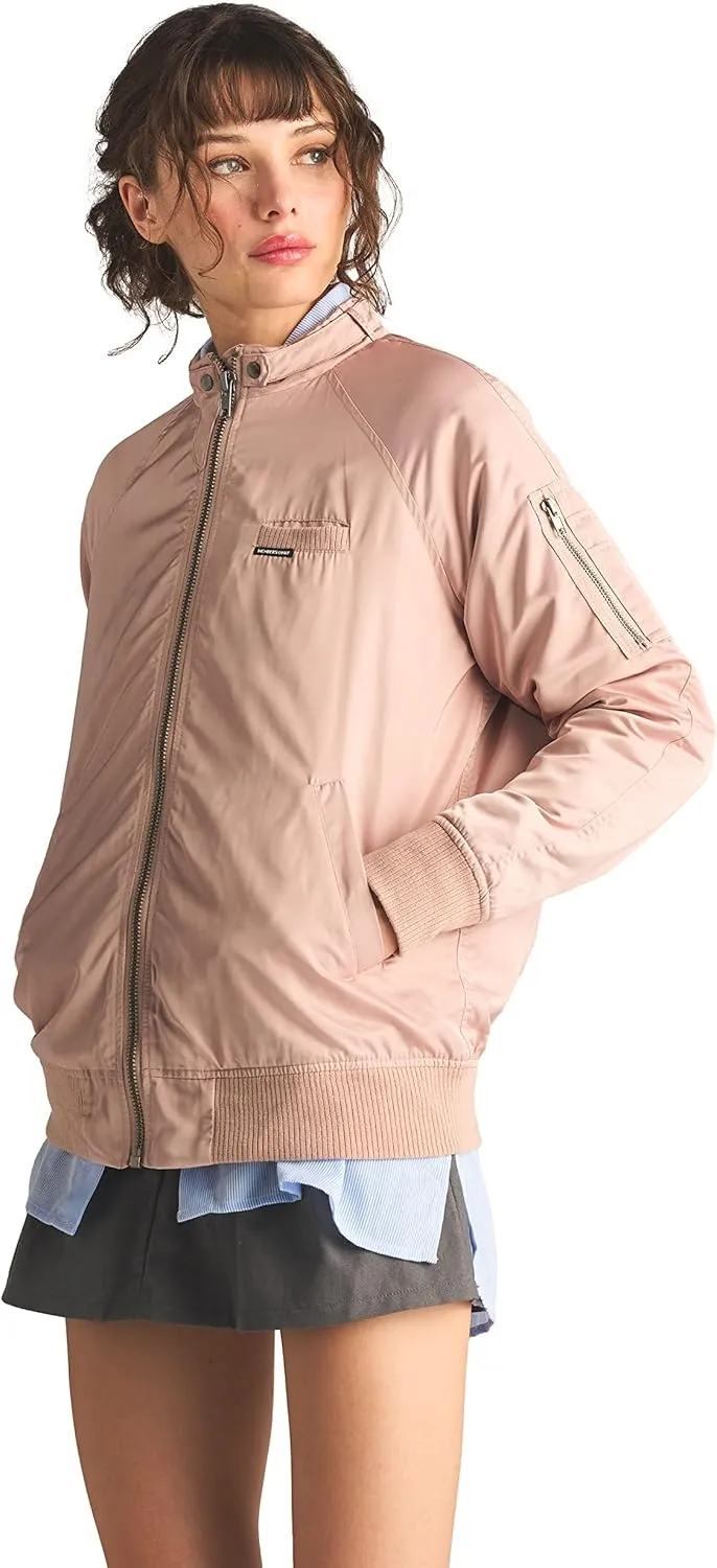 Members Only Women's Satin Bomber Jacket