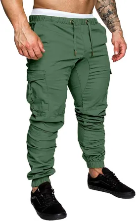 Men Joggers Mens Fashion Joggers Sports Pants Casual Cotton Cargo Pants Gym Sweatpants Trousers Mens Casual Cotton