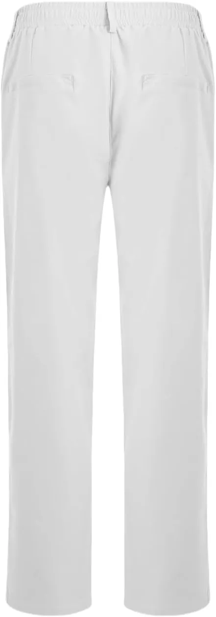 Mens Golf Pants Stretch Lightweight Quick Dry Dress Pant Slim Fit Straight Work Pants Flat Front Fashion Trousers