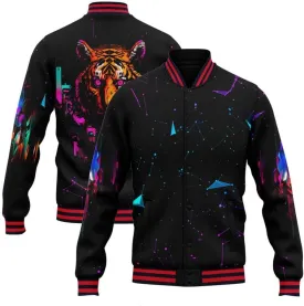 Men's Stylish Graphic Varsity Jacket Lightweight Casual Sport Outerwear for Spring,Fall Baseball Urban Bomber Jackets