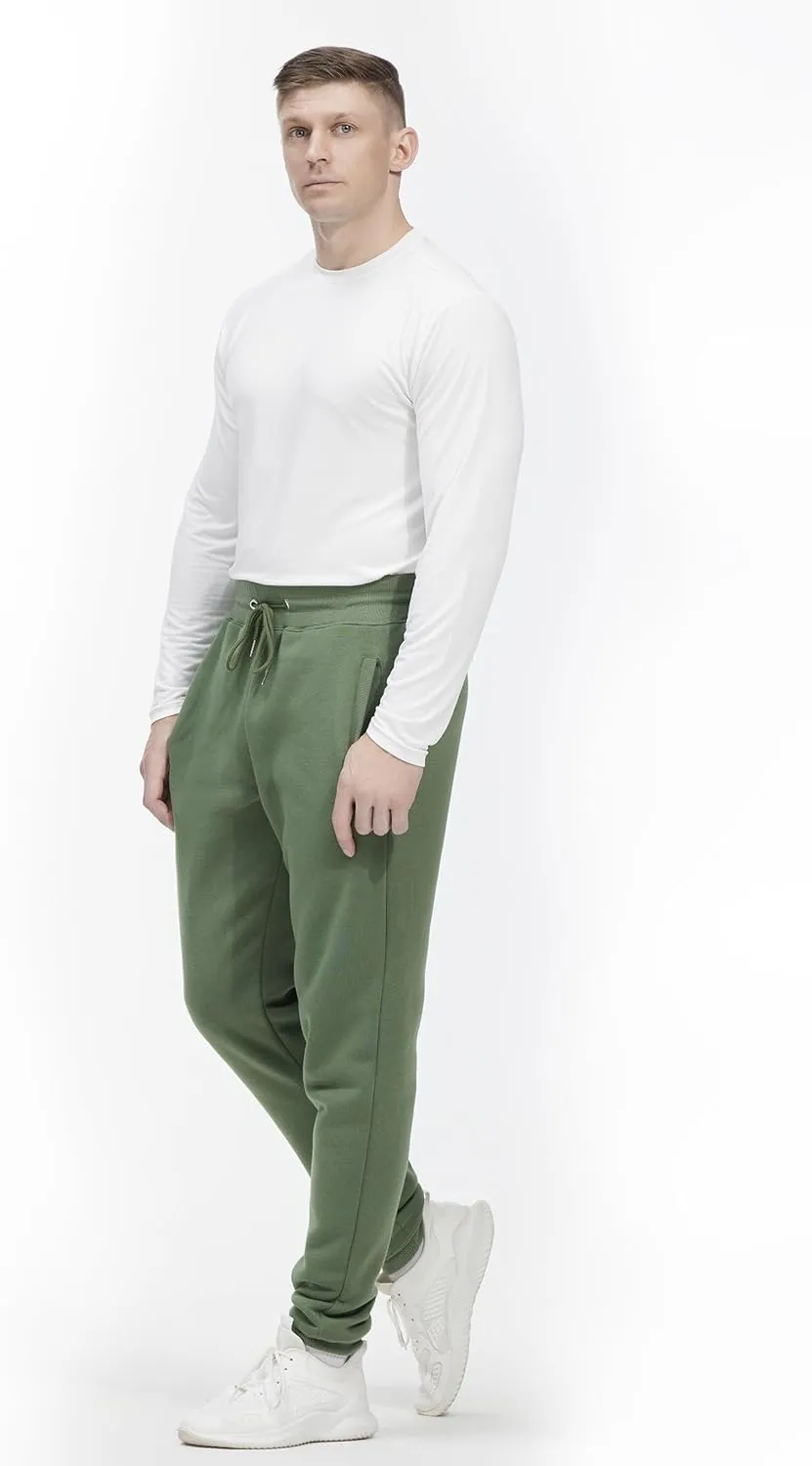 Mens Sweatpants with Pockets, 3 Pack Fleece Casual Jogger for Men Athletic Pants with Drawstring