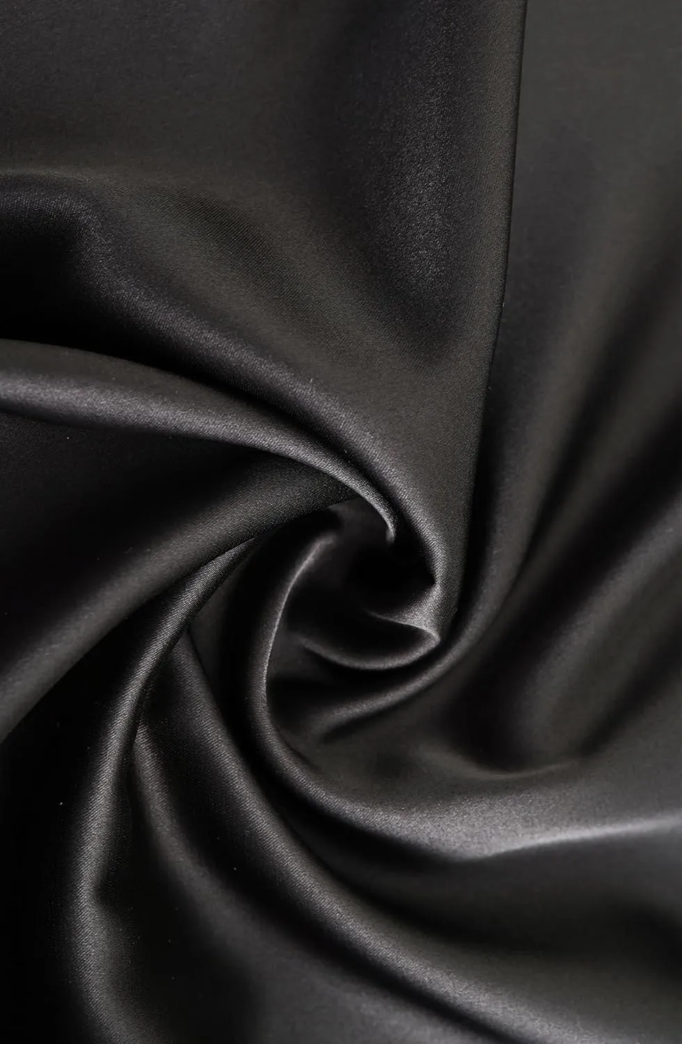 Mist Azur Women Silky Satin Side Split Skirt High Waist Elastic Elegant A Line Midi Skirts for Women