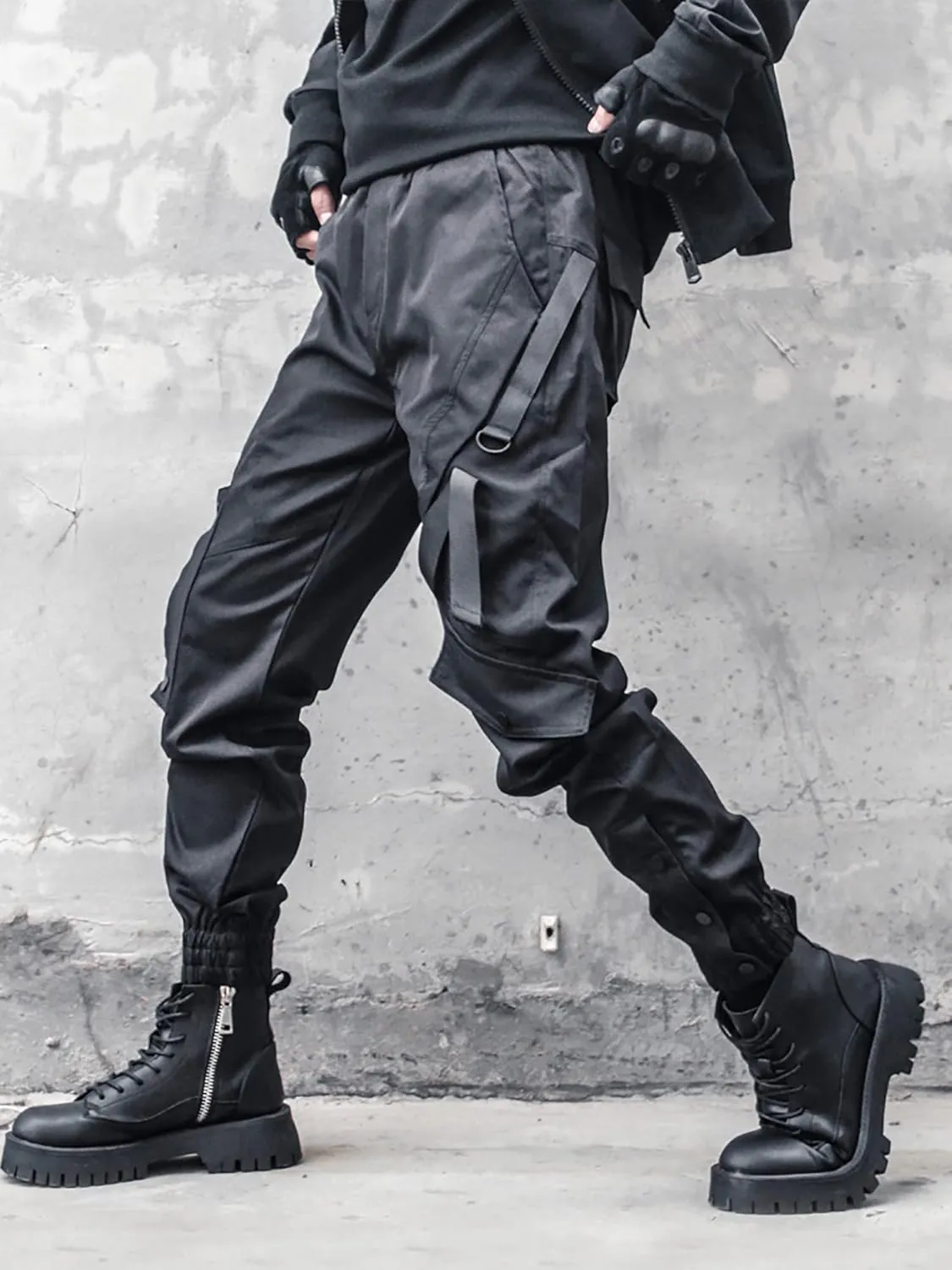 MOKEWEN Men's Jogger Streetwear Jogger Casual Harem Cargo Ankle Harem Pants