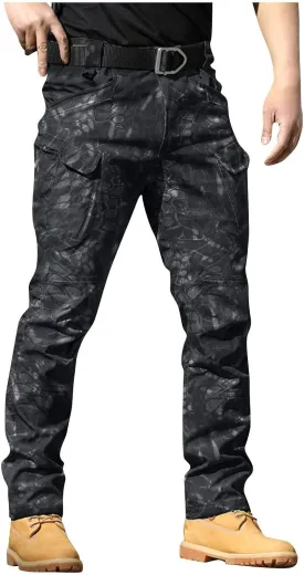 Tactical Pants for Men Stretch Ripstop Waterproof Quick Dry Cargo Hiking Pants Breathable Work Pant Travel with Pockets