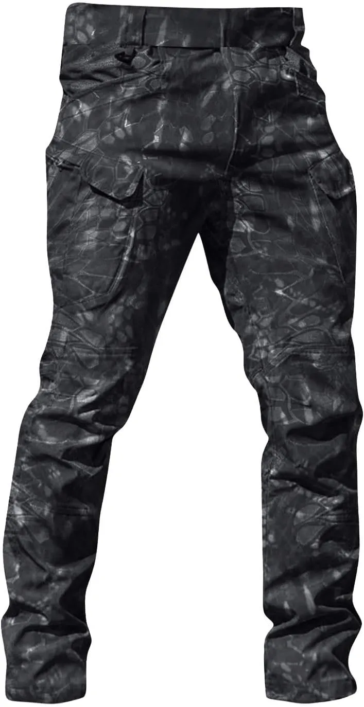 Tactical Pants for Men Stretch Ripstop Waterproof Quick Dry Cargo Hiking Pants Breathable Work Pant Travel with Pockets