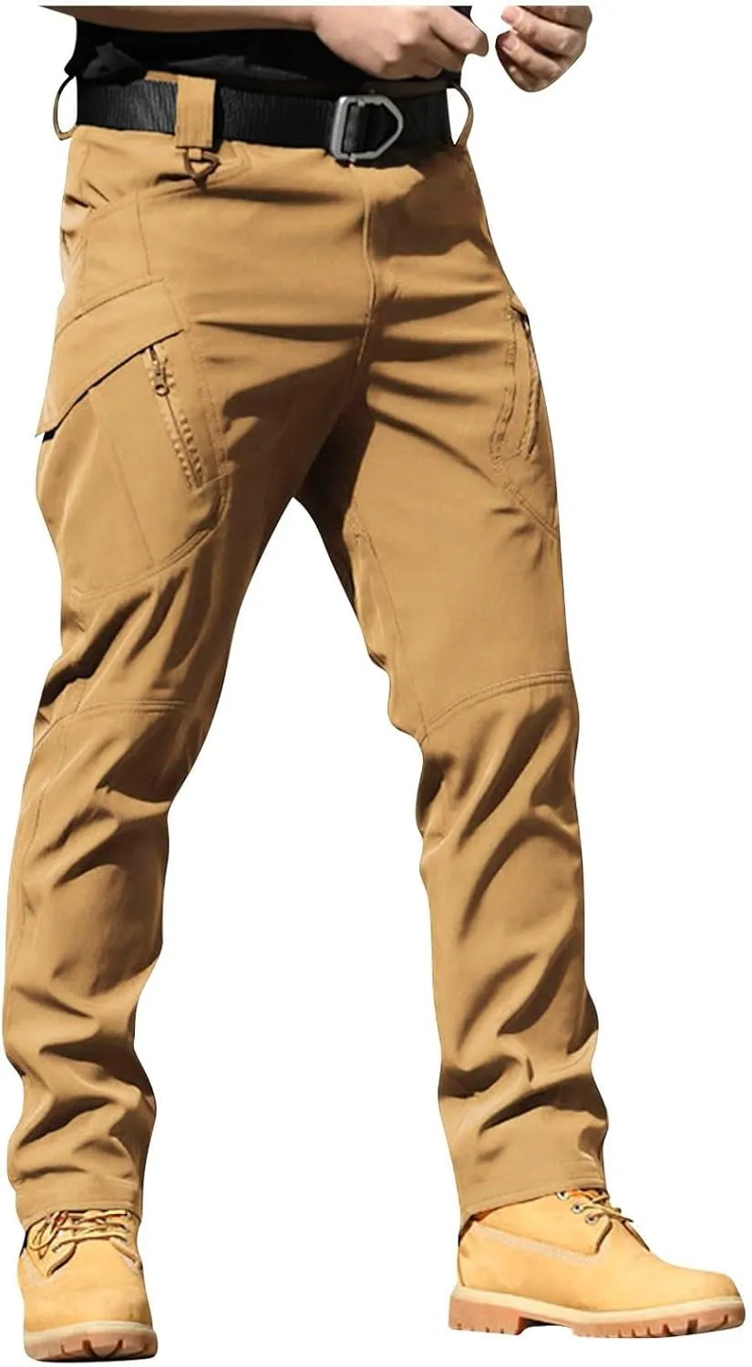 Tactical Pants for Men Stretch Ripstop Waterproof Quick Dry Cargo Hiking Pants Comfy Work Pant Travel with Pockets