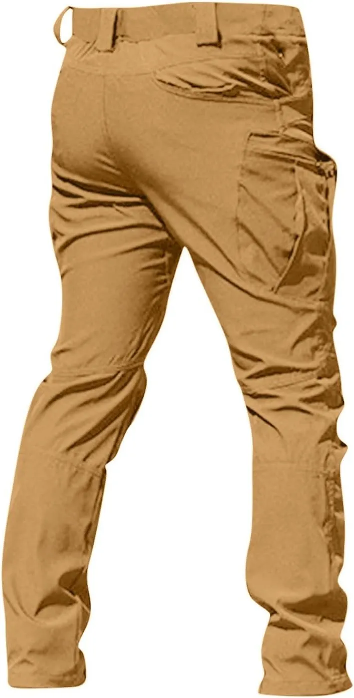 Tactical Pants for Men Stretch Ripstop Waterproof Quick Dry Cargo Hiking Pants Comfy Work Pant Travel with Pockets