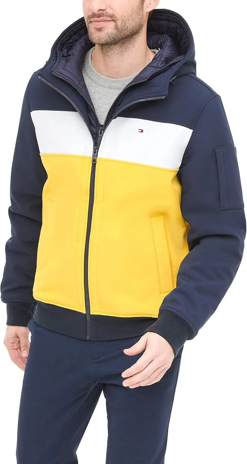 Tommy Hilfiger Men's Soft Shell Active Filled Bomber Jacket