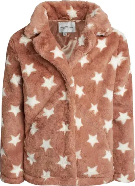 URBAN REPUBLIC Girls' Jacket- Long-Length Plush Faux Fur Teddy Overcoat