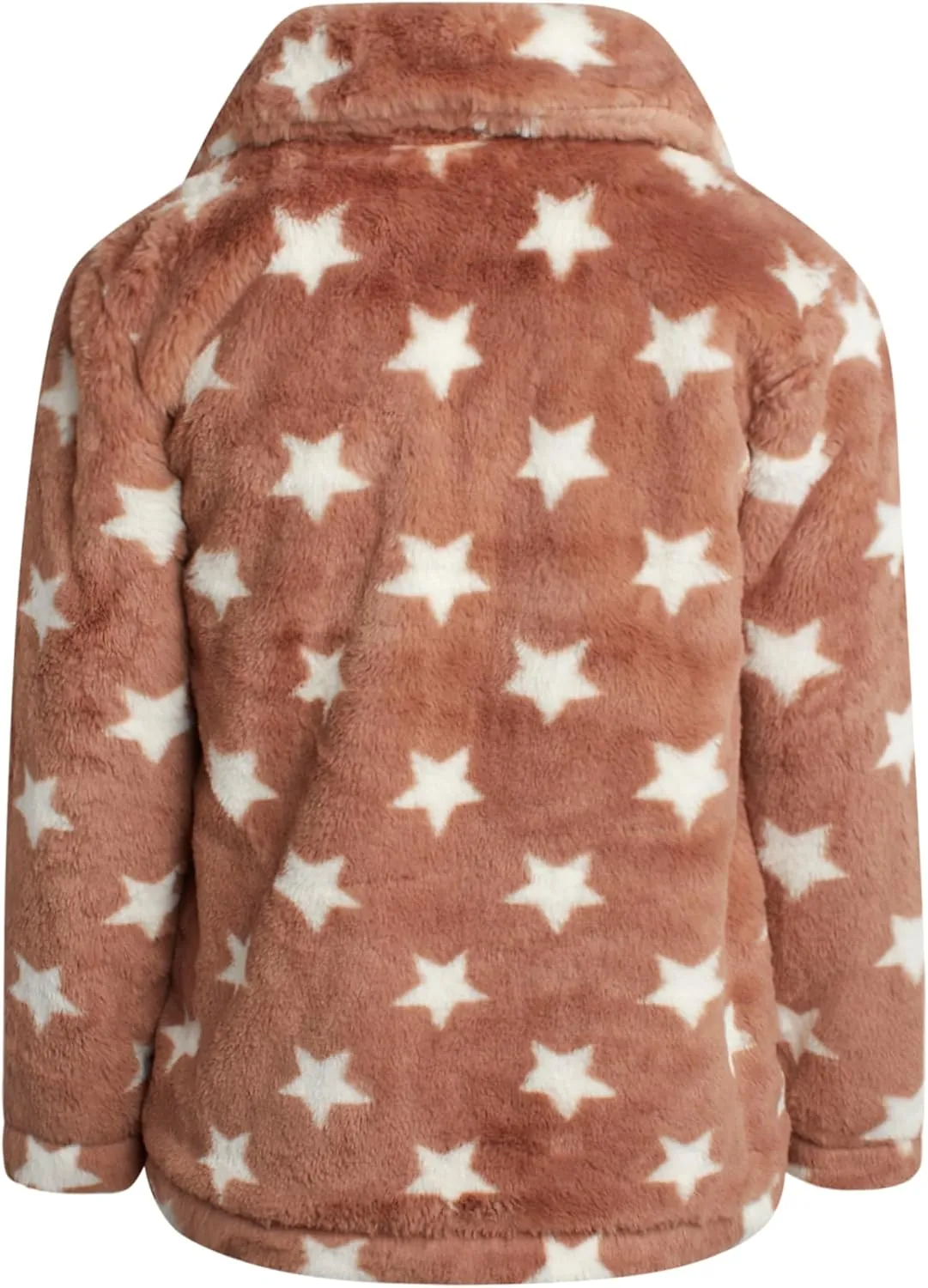 URBAN REPUBLIC Girls' Jacket- Long-Length Plush Faux Fur Teddy Overcoat