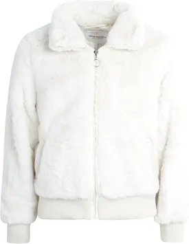 URBAN REPUBLIC Girls' Winter Coat - Zip Up Warm Plush Faux Fur Teddy Dress Coat and Bomber Jacket for Girls (Sizes: 4-16)